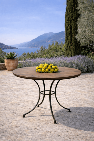 Große Tischdekoration mit Zitronen aus Keramik – Mediterranes Centerpiece